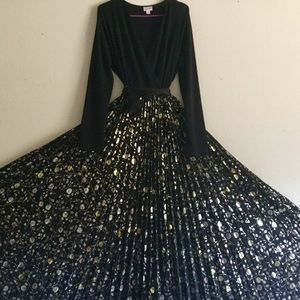 NEW🦄Unicorn Lularoe Deanne XL Black and Gold Foil